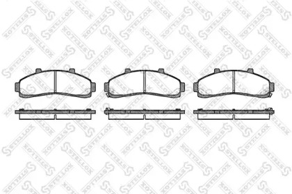 Комплект тормозных колодок STELLOX 582 002B-SX